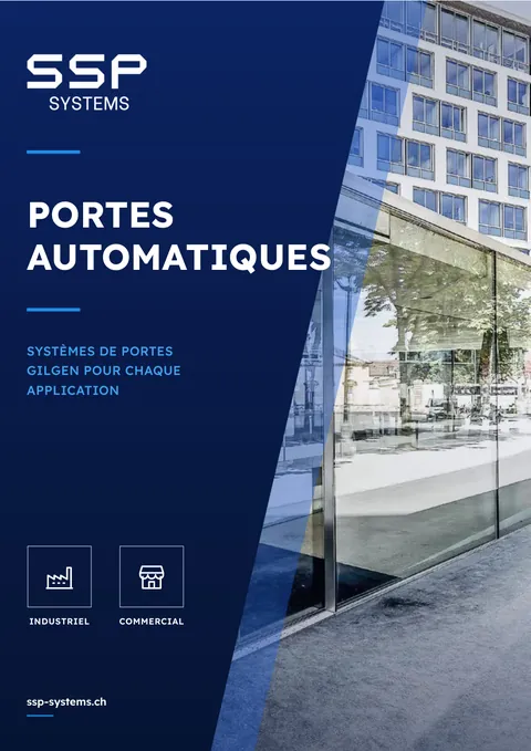 Couverture de la brochure Portes automatiques Gilgen