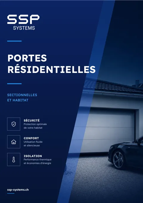 Couverture de la brochure Portes résidentielles